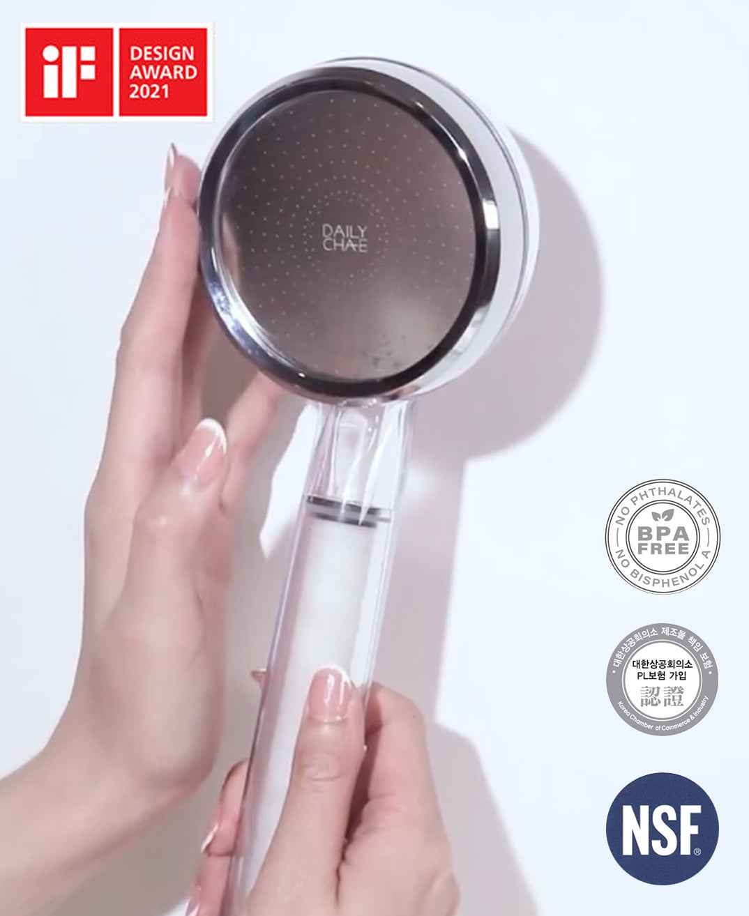 DailyCha-E 抗菌除氯過濾花灑 - 韓國官方授權 | Originalemall 香港